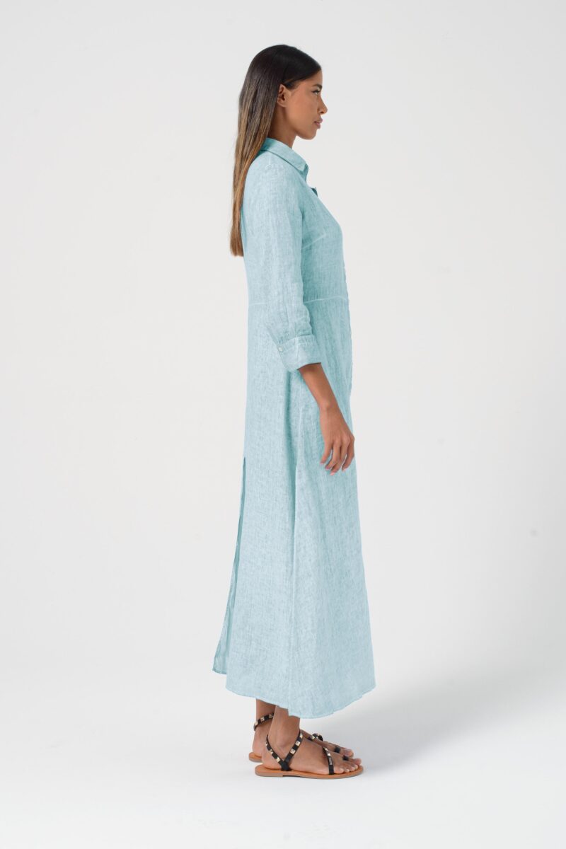 areese Brooke Leinen-Kleid „Barbados“ – Leichtes Damen Shirtdress in Cremeweiß - Image 4