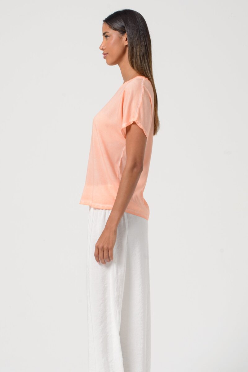 areese Vado T-Shirt „Bellini“ – Leichtes Herren Basic in warmem Orange - Image 2