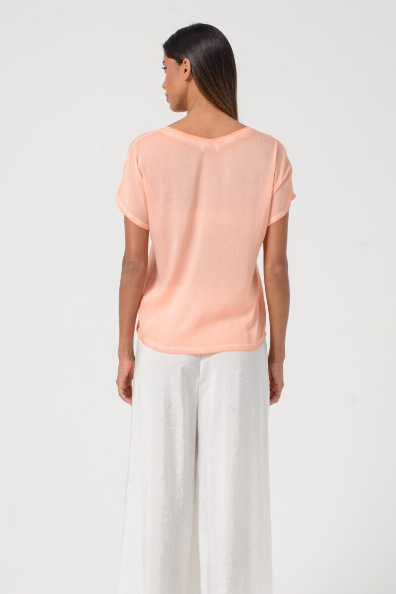 areese Vado T-Shirt „Bellini“ – Leichtes Herren Basic in warmem Orange - Image 3