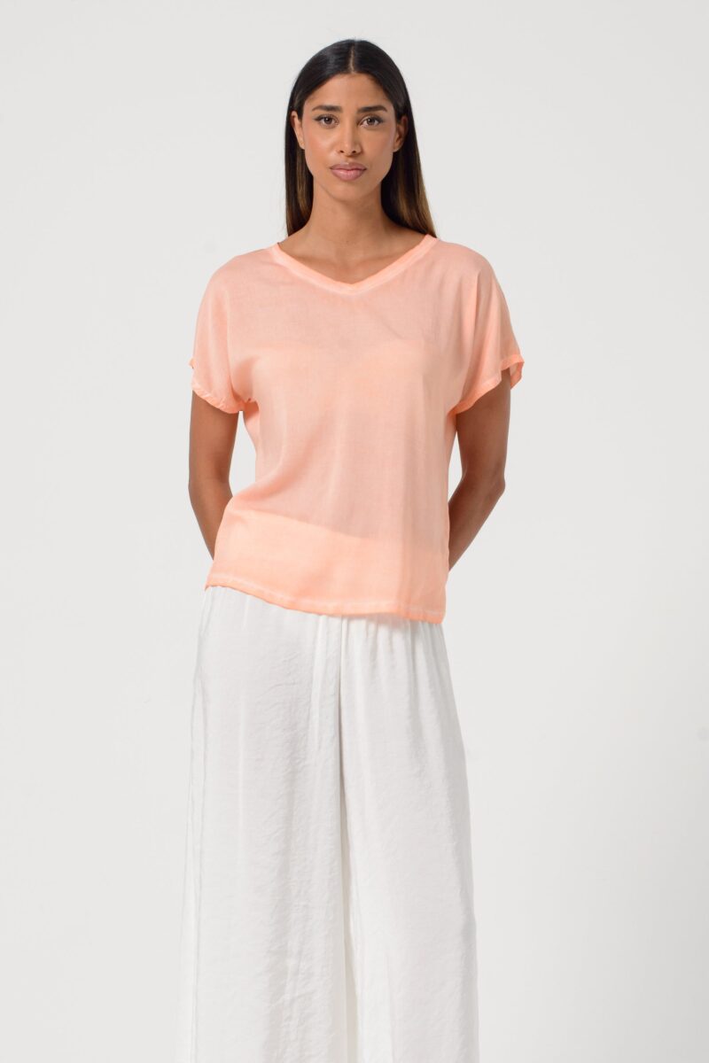 areese Vado T-Shirt „Bellini“ – Leichtes Herren Basic in warmem Orange - Image 5