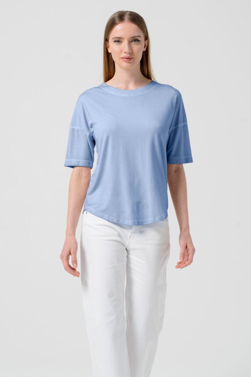 areese Tyler T-Shirt „Vento“ – Herren Basic in frischem Blau